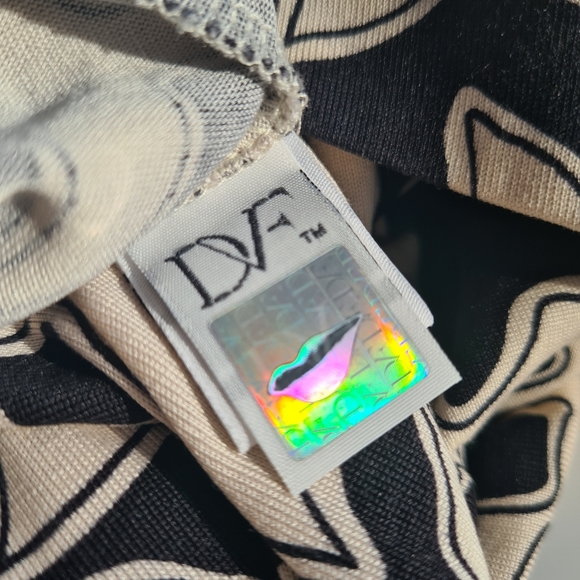 Diane Von Furstenberg DVF sz 12 Abigail Vintage 100% Silk Jersey Midi Wrap Dress - Picture 11 of 15